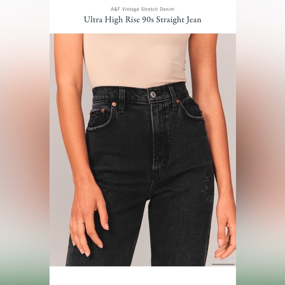 Abercrombie & Fitch - Ultra High Rise 90’s Straight Jean - Picture 7 of 7